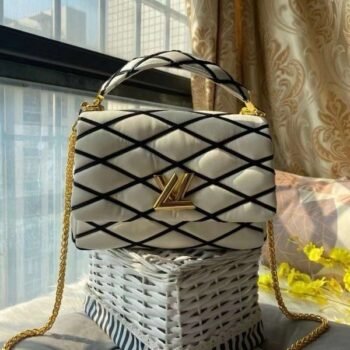 Louis Vuitton LV M22890 Go - 14 Premium With OG Box & Dust Bag (White Black - 709)(BSB)