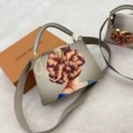 Louis Vuitton LV Capucines M23841 Artycapucines Premium Quality Leather Bag With OG Magnetic Box & Dust Bag & Extra Shoulder Strap (White - 713)(BSB)