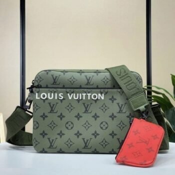 Louis Vuitton LV M69443 Virgil Abloh Trio Messenger Multi Crossbody Bag With OG Box & Dust Bag (Green - 994)(BSB)