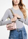 Michael Kors MK Heather Shoulder Bag With OG Box & Dust Bag (22301_Pink)(LB)