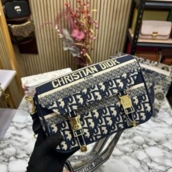 Christian Dior Camp Bag With Box And Dust Bag 78815 Blue(LB)