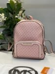 Michael Kors Double Zipper Backpack With Dust Bag (22M07-Pink)(LB)