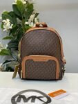 Michael Kors Double Zipper Backpack With Dust Bag (22M07-Coffee_Brown)(LB)