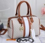 Michael Kors Speedy Mini Duffle With Dust Bag (20062_Beige_Brown)(LB)