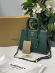 Burberry Frances Medium Satchel Bag With OG Box & Dust Bag BUR6268 Green(LB)