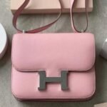 Hermes Constance Slim Epsom Vert With OG Box & Dust Bag (KG-19_Pink)(LB)