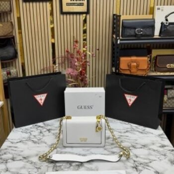 GUESS CONVERTIBLE XBODY HANDBAG WITH OG BOX AND DUST BAG WITH CARRY BAG PREMIUM QUALITY (WHITE) 1005(MT)