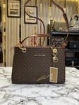 MICHAE L KORS CYNTHIA HANDBAG WITH OG DUST BAG PREMIUM QUALITY (COFFEE BROWN)(MT)