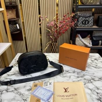 LOUIS VUITTON PILLOW HANDBAG WITH OG BOX AND DUST BAG AND BILL (BLACK)(MT)