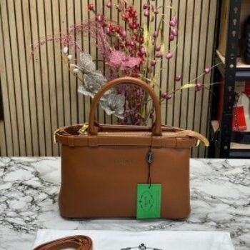 Prada Buckle Handbag With Sling And Dust Bag (Brown)(MT)