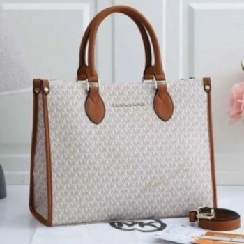 MICHAEL KORS HANDBAG WITH DUST BAG AND SLING (BIEGE BROWN) (S3)(MT)