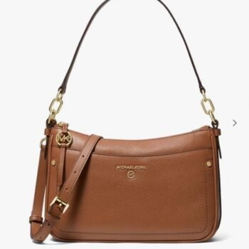 michael kors jet set medium leather crossbody bag with box 390(BR)