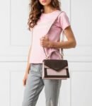 MICHAEL-Michael-Kors Ludlow Signature Leather Satchel Bag with box 361(BR)