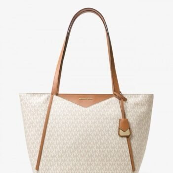 MICHAEL KORS Brown Whitney Signature Small Tote Bag 360(BR)