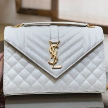 YSL Saint Laurent Womens Brown Envelope medium Shoulder Bag with box 227(BR)