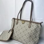 Tory Burch T Monogram Tote With Dust Bag & Extra Pouch(BH)