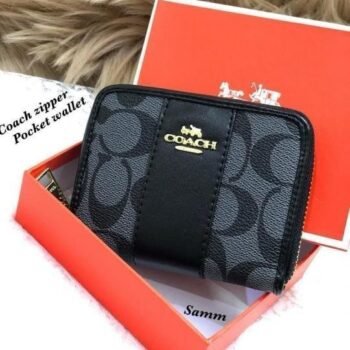 Coach mini wallet premium quality with box(BH)