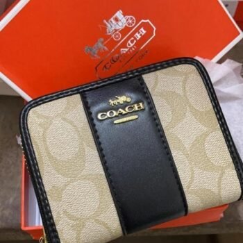 Coach mini wallet premium quality with box(BH)