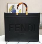 Fendi roma plain ladies trendy leather handbag with dust cover premium quality(BH)