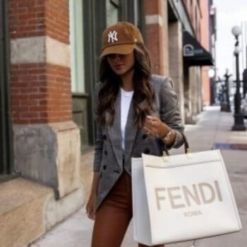 Fendi roma white with dust cover premium quality(BH)