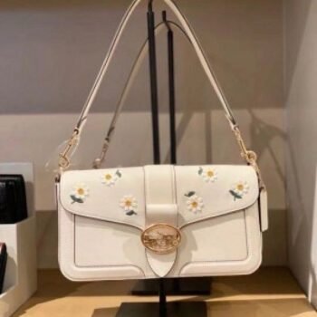 coach georgie flower daisy embroidery tabby shoulder bag with box 892(PH)