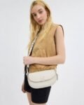 Coach emmy 23 medium saddle bag white with Og box
