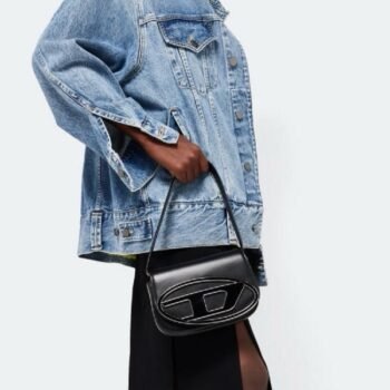 Diesel 1DR Shoulder Bag With OG Box & Dust Bag & Extra Shoulder Strap (Black) (BSB)