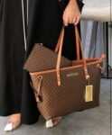 Michael kors tote bag with pouch with dust bag(19016-coffe-brown)