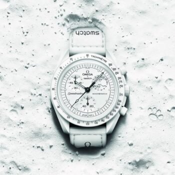 Swatch X Omega Bioceramic Moonswatch Mission To The Moon White With Kit
