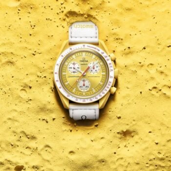 Swatch X Omega Bioceramic Moonswatch Mission To The Moon Sun With Kit