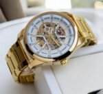 TOMMY HILFIGER AUTOMATIC GOLD WHITE